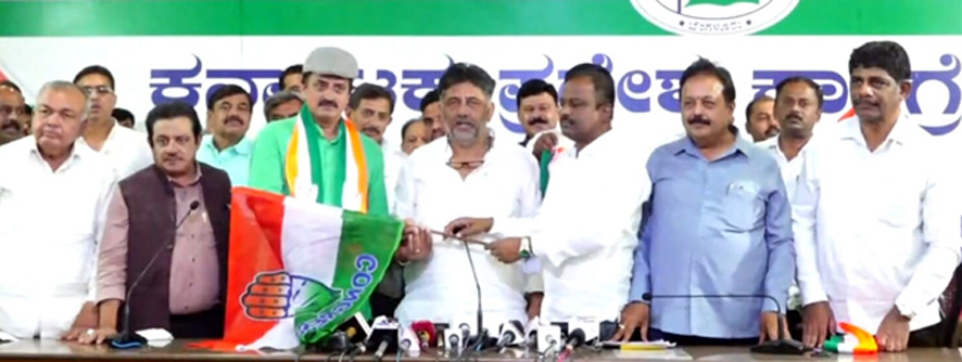 ಕಾಂಗ್ರೆಸ್ ಸೇರಿದ ಸಿ. ಪಿ.ಯೋಗೇಶ್ವರ್