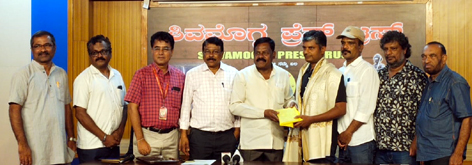 ಶಿವಮೊಗ್ಗ ಪ್ರೆಸ್ ಟ್ರಸ್ಟ್ ವತಿಯಿಂದ ಜಿ.ಟಿ.ಸತೀಶ್ ಗೆ ಸನ್ಮಾನ