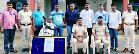 ಹೊಸನಗರದ ನಗರ ಪೊಲೀಸರಿಂದ ಅಂತರ ಜಿಲ್ಲಾ ಕಳ್ಳರಿಬ್ಬರು ಸೆರೆ