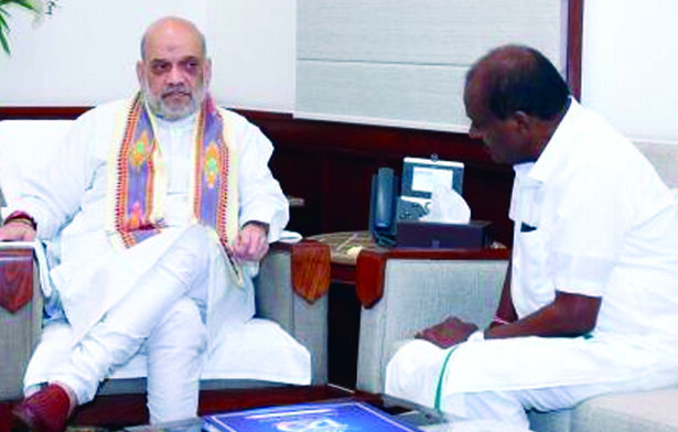 ಅಮಿತ್ ಶಾ –  ಹೆಚ್‌ಡಿಕೆ ಭೇಟಿ