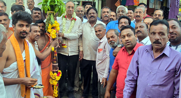 ಕೋಟೆ ಮಾರಿಕಾಂಬ ಜಾತ್ರೆ : ತವರು ಮನೆಯಲ್ಲಿ ಚಪ್ಪರ ಪೂಜೆ