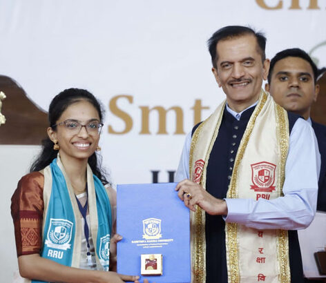 ಪ್ರೇರಣ ಕೆ ರಾವ್‌ಗೆ ರಾಷ್ಟ್ರೀಯ ರಕ್ಷಾ ವಿವಿಯಲ್ಲಿ ಚಿನ್ನದ ಪದಕ