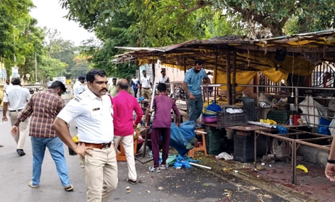 ಶಿವಮೊಗ್ಗ ಪಾಲಿಕೆ ಬಳಿಯ ಹೂವಿನ ಮಾರುಕಟ್ಟೆ ಸಂಪೂರ್ಣ ತೆರವು